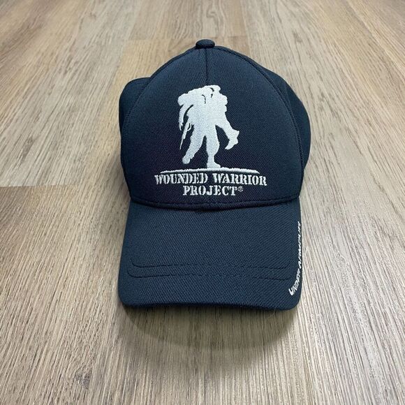 Under Armour Hat Cap Black Wounder Warrior Project Snapback One Size Army - Picture 1 of 6